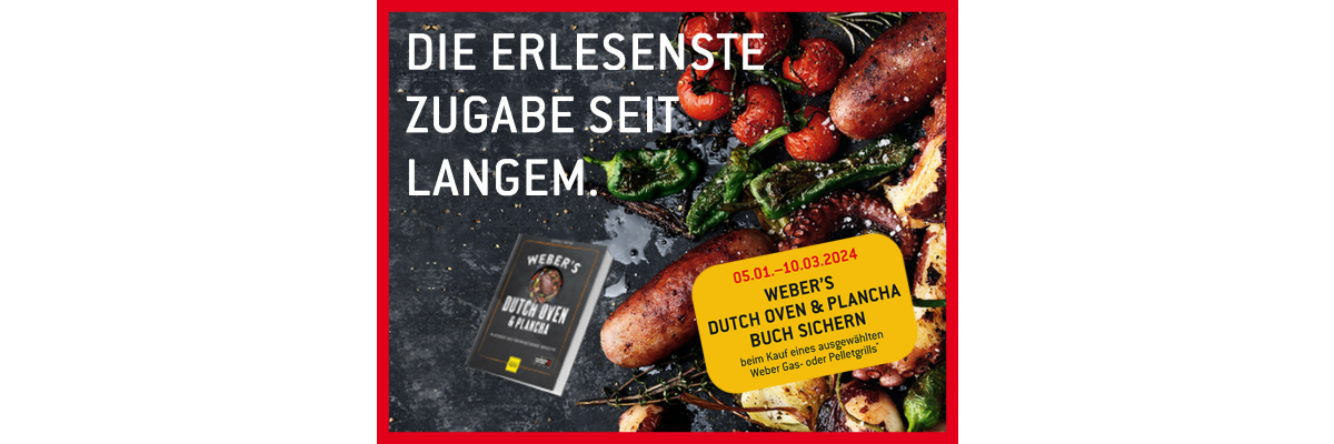 Gratis Grillbuch bei Grillkauf* - Die erlesenste Zugabe seit langem - Gratis Grillbuch bei Kauf eines Weber Grills