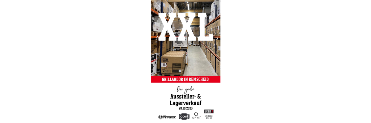 % XXL-LAGERVERKAUF im größten Weber Original Store der Welt - XXL Lagerverkauf in Remscheid