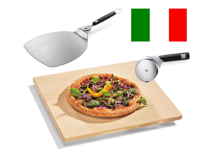 Pizzaset: Pizzastein, Weber Pizzaheber & Weber Pizzaschneider