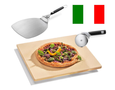 Pizzaset: Pizzastein, Weber Pizzaheber & Weber Pizzaschneider
