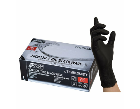 Einmalhandschuhe Nitril Black Gr&ouml;&szlig;e XL 200 St&uuml;ck