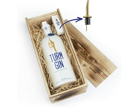 Turm Gin Magnum-Flasche 1,5l mit Holzkiste