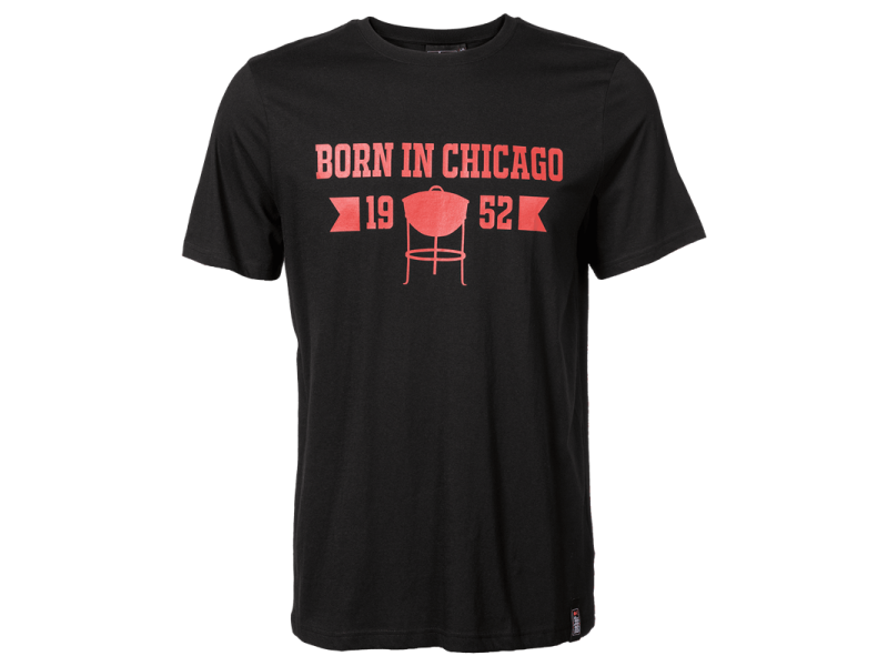 Weber Born in Chicago T-Shirt SCHWARZ