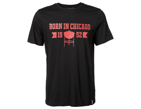 Weber Born in Chicago T-Shirt SCHWARZ