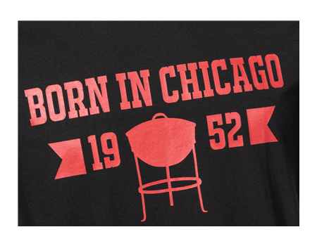 Weber Born in Chicago T-Shirt SCHWARZ