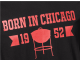 Weber Born in Chicago T-Shirt SCHWARZ