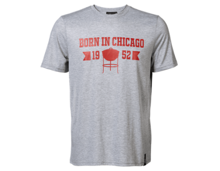 Weber Born in Chicago T-Shirt GRAU M L/XL
