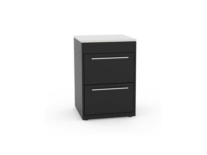 Weber BBQ Kitchen 2 Fach Ladenmodul mit Edelstahl Arbeitsfläche