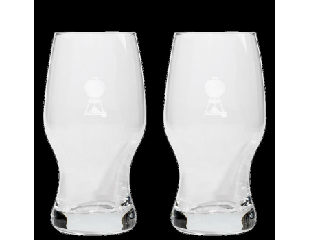 Weber Bierglas 0,33l von Leonardo mit Bierdeckel