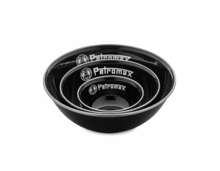 Petromax Emaille Schalen schwarz 2 Stück (160 ml)