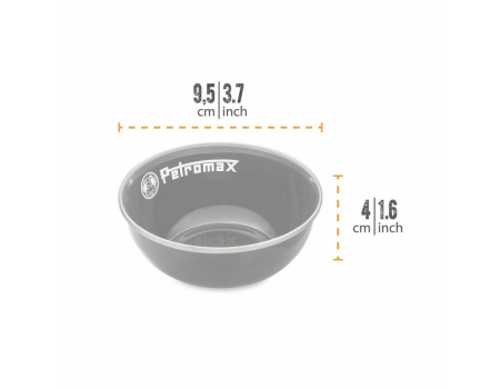 Petromax Emaille Schalen schwarz 2 Stück (160 ml)