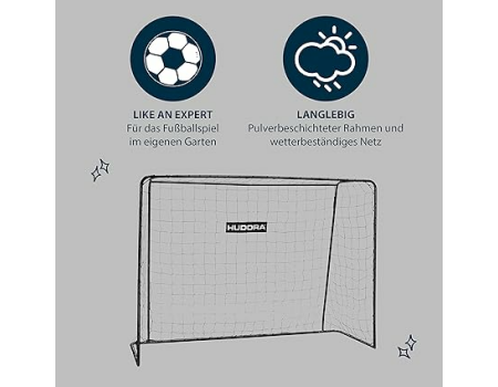 HUDORA Fußballtor Solid,25 black