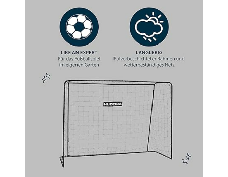 HUDORA Fu&szlig;balltor Solid,25 black