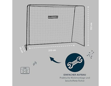 HUDORA Fußballtor Solid,25 black