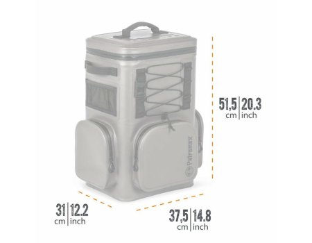 Petromax Kühlrucksack 17 Liter (dunkelgrau)