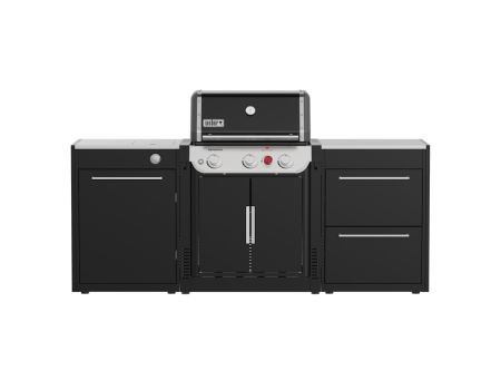 Weber BBQK3 Set - 1x Genesis Seitenkochermodul, 1x Schubladenmodul