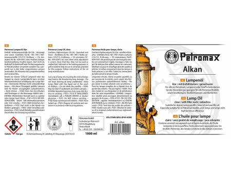 Petromax Alkan, Paraffinöl, 1L Flasche