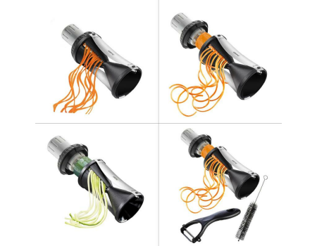 GEFU Spiralschneider SPIRELLI® 2.0 inkl. Sparschäler und Reinigungsbürste