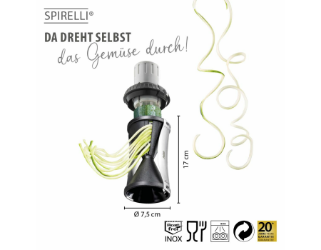 GEFU Spiralschneider SPIRELLI® 2.0 inkl. Sparschäler und Reinigungsbürste