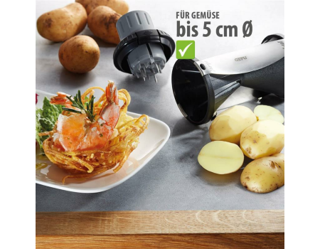 GEFU Spiralschneider SPIRELLI® 2.0 inkl. Sparschäler und Reinigungsbürste
