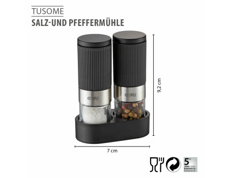 GEFU Salz- und Pfeffermühle TUSOME, 2 Stück