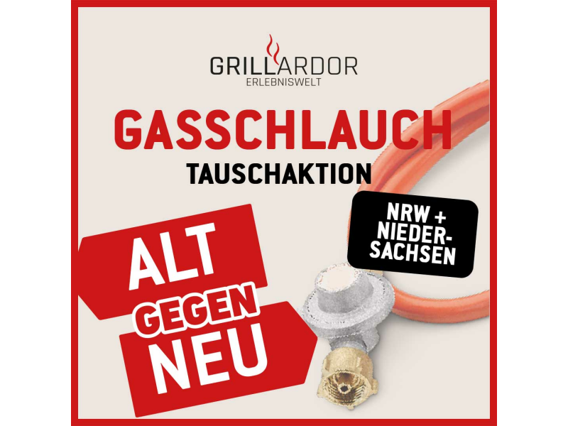 Weber Gasschlauch-Tauschaktion in NRW