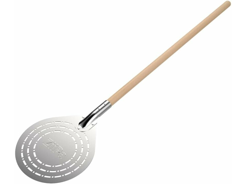 ZiiPa Pizzaschaufel perforiert rund aus Edelstahl
