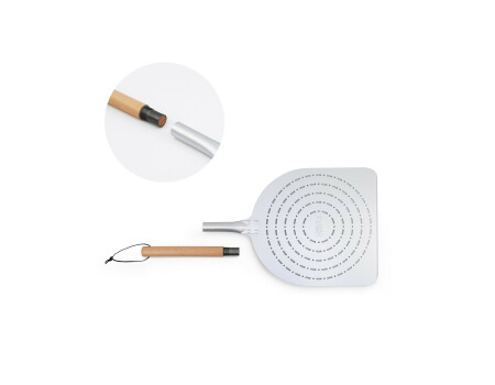 ZiiPa Pizzaschaufel rechteckig, perforiert aus Aluminium