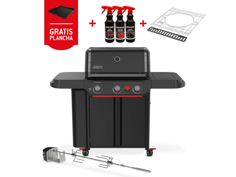 Weber GENESIS Stealth E-330WR Gasgrill inkl. Drehspieß