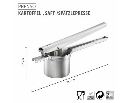 GEFU Kartoffel- Saft- und Spätzlepresse PRENSO