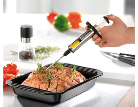 GEFU Marinadenspritze BBQ mit Wechselbaren Kanülen