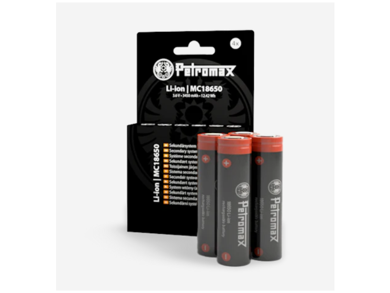Petromax Akku 18650 4x Pack - 13.800 mAh für LM500