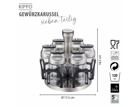 GEFU Gewürzkarusell KIPPO,7-teilig