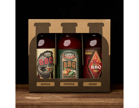 O`Donnell 3er Set BBQ-Sauce 3x 260ml